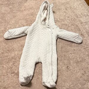 Carter's Quilted White Footed One Piece